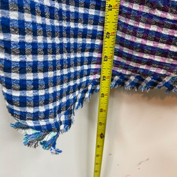 Anthropologie Maeve Waverly Dress 8 Plaid Gingham Coastal Beach Preppy Cottage - Picture 10 of 13